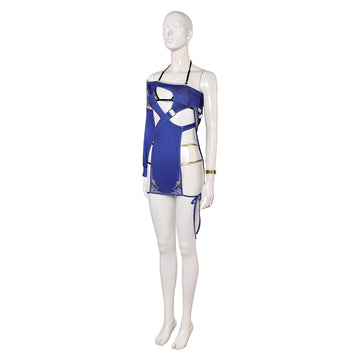 Dead or Alive Game Monica Women Blue Swimsuit Cosplay Costume Outfits Halloween Carnival Suit